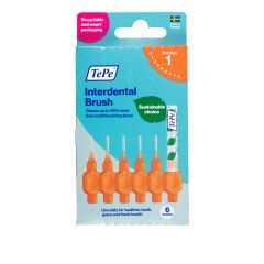 Tepe Interdental Brush 0.45Mm Orange 6Pk