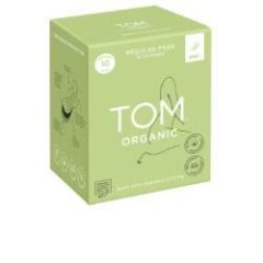 Tom Organic Regular Ultra Thin Pads 10 Pack