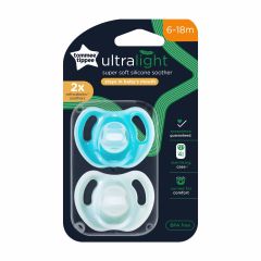 Tommee Tippee Silicone Soothers 6-18 Months 2 Pack