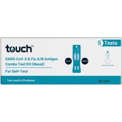 Touch A/B Influenza + Covid-19 Combo Rats Test 5 Pack