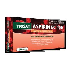 Trust Aspirin Ec 100mg 168 Tabs