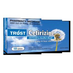 Trust Cetirizine 10mg 10 Tabs (Cetirizine)