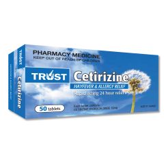 Trust Cetirizine 10mg 50 Tablets