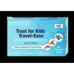 Trust For Kids Travel Ease 24Tabs (Hyoscine Hydrobromide)