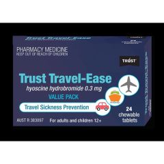 Trust Travel Ease 0.3mg X 24Tabs (Hyoscine Hydrobromide)