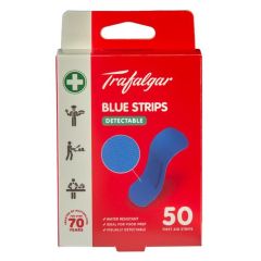 Traf Blue Plastic Strips 50P