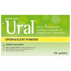 Ural Effervescent Powder Sachets 28 Pack (Sodium Bicarbonate, Tartaric A)