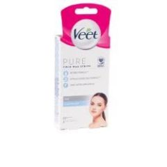 Veet Pure Cold Wax Strips Face Sensitive Skin 20 Pack