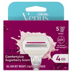 Venus Comfortglide Sugarberry Scent 2 In1 4 Pk 2.5g