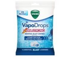 Vicks Vapodrops Xtra Strong Menthol Blast 16s