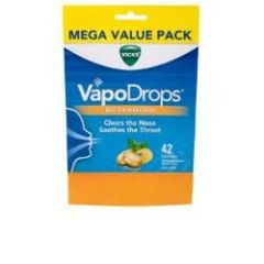 Vicks Vapodrops Butter Menthol 42 Lozenges