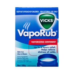 Vicks Vaporub Chest Rub And Vaporizing Ointment Decongestant 100g