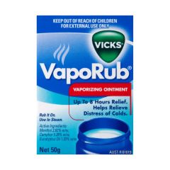 Vicks Vaporub Ointment Decongestant Chest Rub 50g