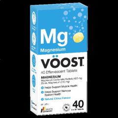 Voost Magnesium Natural Citrus Effervescent Tablets 40 Pack