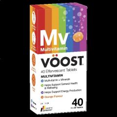 Voost Multivitamin Orange Effervescent Tablet 40 Pack