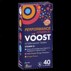 Voost Vitamin B + Performance Orange Effervescent Tablet 40 Pack