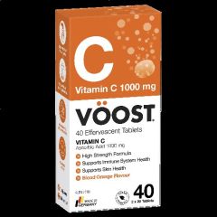 Voost Vitamin C Blood Orangeeffervescent Tablets 40 Pack