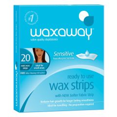 Waxaway Ready To Use Sensitive Mini Wax Strips 20 Pack