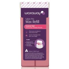 Waxaway Salon Pro Wax Refillsensitive Skin Course Hair Shimmer Sweet Rosie Cartridge 50mL