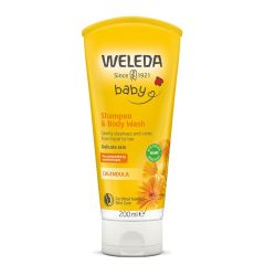 Weleda Calendula Baby Shampoo & Body Wash 200mL