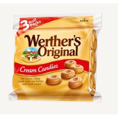 Werther'S Original Caramel Cream Candies 3 X 50g Roll