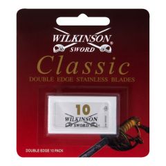 Wilkinson Sword Double Edge Stainless Shaving Blades Classic 10 Pack