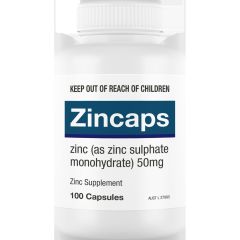 Zincaps 50mg 100 Pt