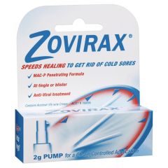 Zovirax Cold Sore Cream Pump 2g