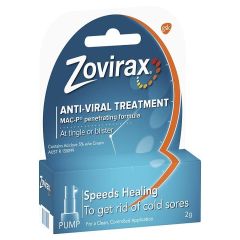 Zovirax Cream Dimethicone Pump 2g