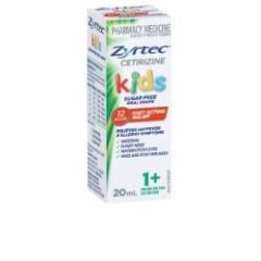Zyrtec Kids Rapid Acting Oral Drops 20 Ml (Cetirizine)
