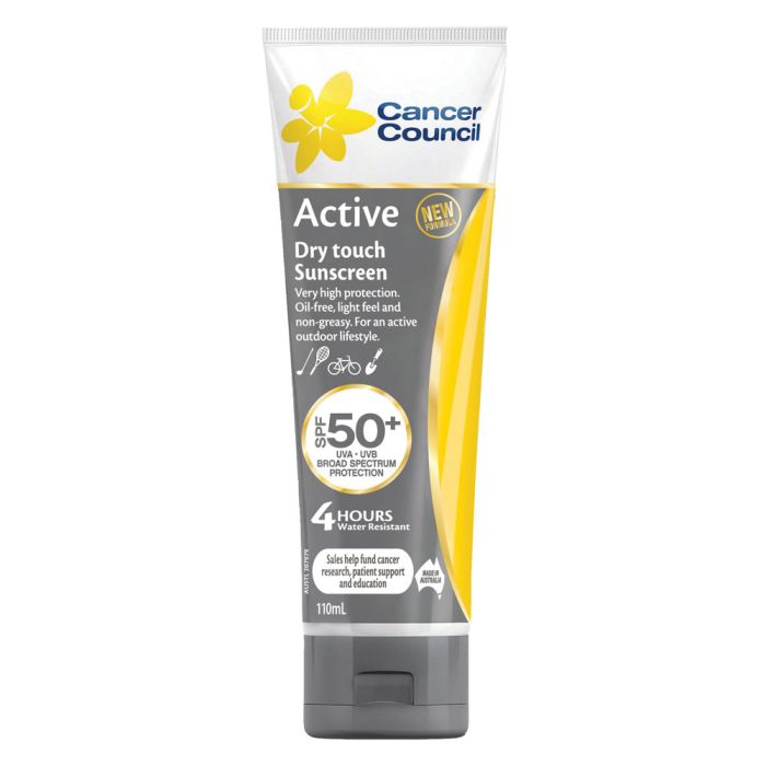 Cancer Council Active Dry Touch Sunscreen Spf50+ 110 ml