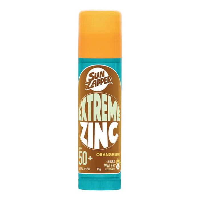 Sun Zapper Extreme Zinc Stick 15g - Orange Sun