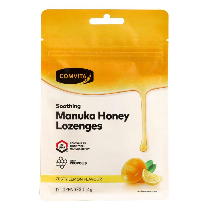 Comvita Manuka Honey Lozenges With Propolis Lemon 12 Lozenges