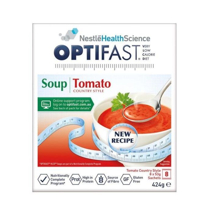 Optifast Vlcd Soup Tomato 53g 8 Pack