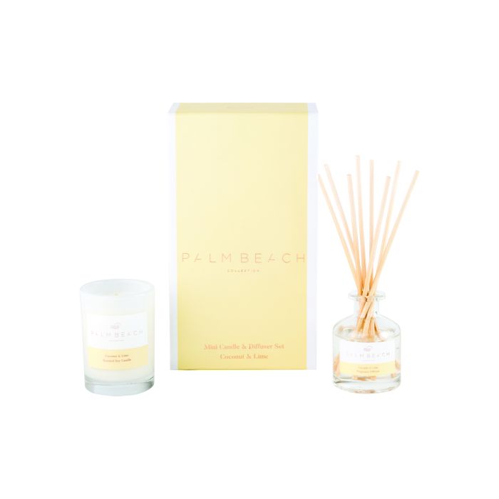 Palm Beach Collection Mini Candle & Diffuser Gift Pack Coconut & Lime