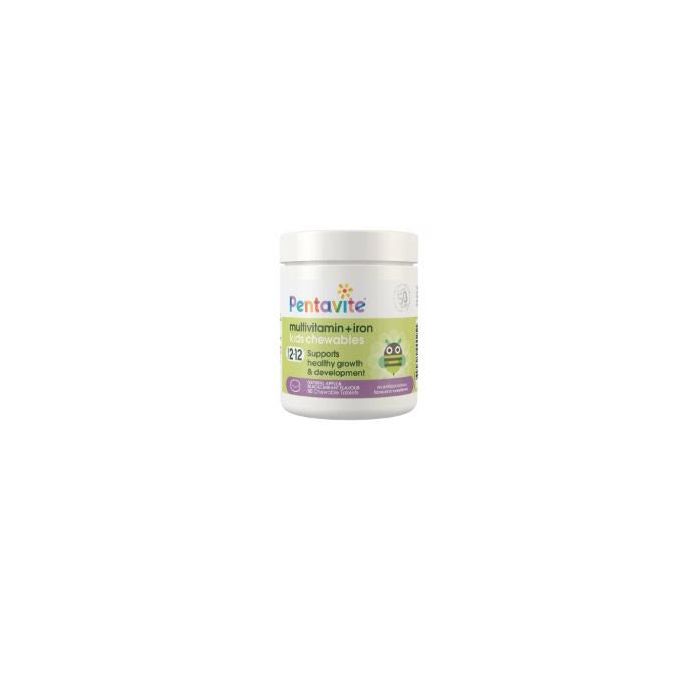 Pentavite Multivitamin + Iron Kids Chewables 60 Tablets