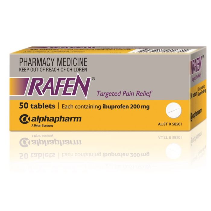 Rafen Tab 200mg 50 (Ibuprofen)