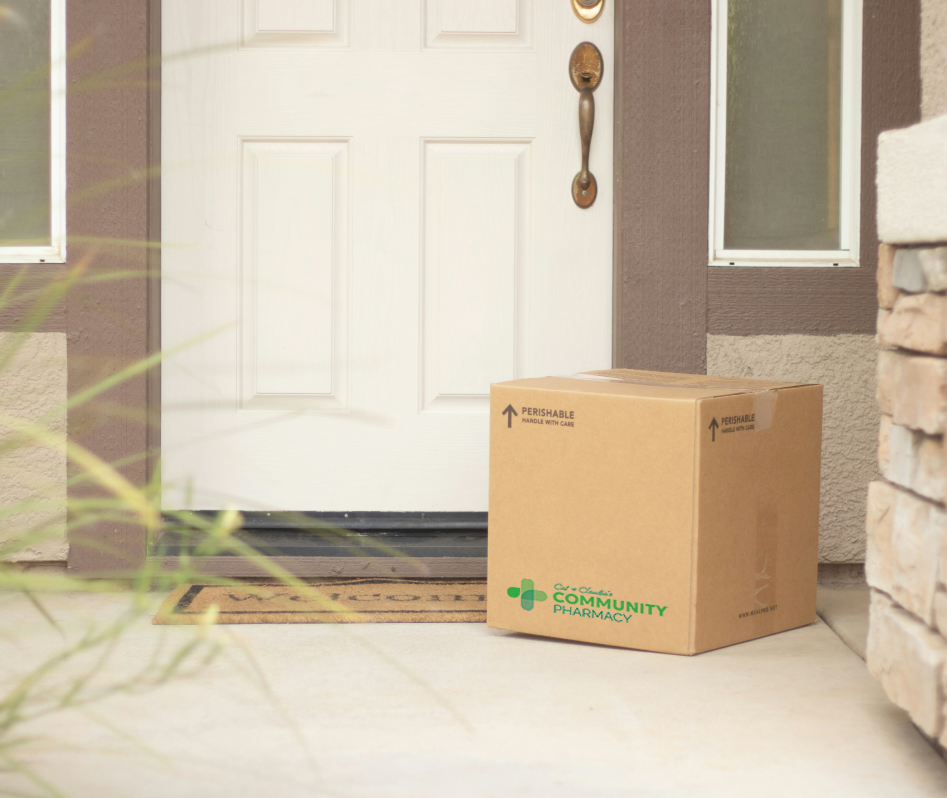 Package at a doorstep